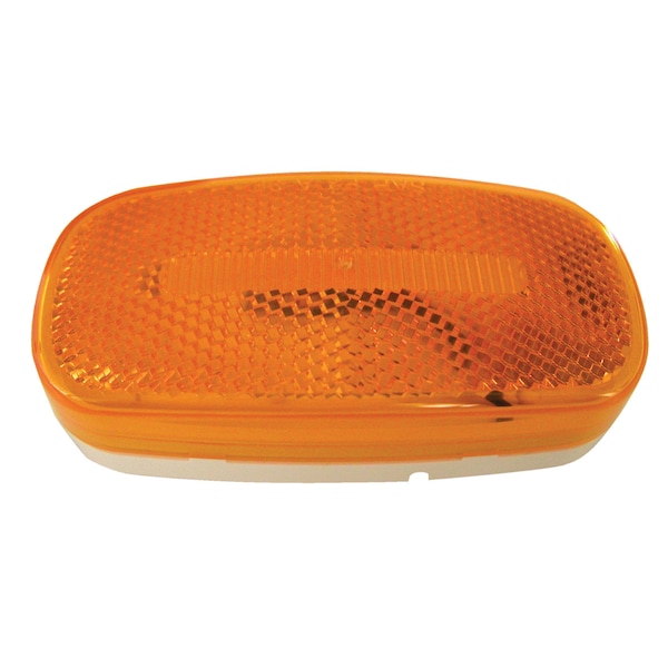 Peterson Peterson V180A The 180 Series Piranha LED Oval Clearance/Side Marker Light With Reflex - Amber V180A - main
